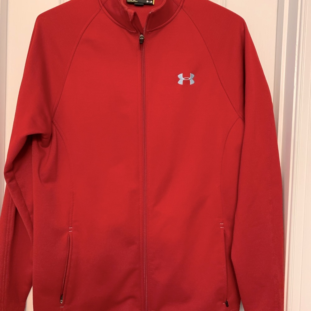 Ladies under armor red medium jacket